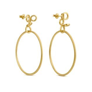 Angel Hoops Golden Earrings